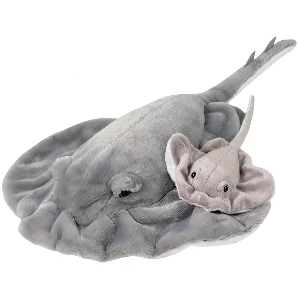 Adventure Planet Birth of Life Stingray with Baby Plush Toy 22" Long
