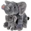 Rhode Island Novelty Adventure Planet Birth of Life Elephant with Baby Plush Toy 11" H view 1