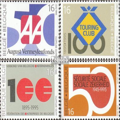 Belgium 2637-2640 (Complete.Issue.) unmounted Mint/Never hinged ** MNH 1995 Anniversaries (Stamps for Collectors)