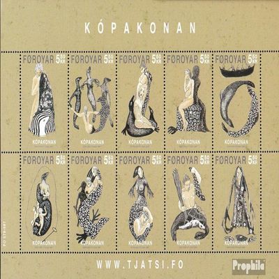 Denmark - Faroe Islands 586-595 Sheetlet (Complete.Issue.) unmounted Mint/Never hinged ** MNH 2007 The Sage of The Robbenfrau (Stamps for Collectors)
