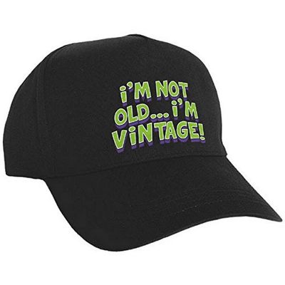 Amscan Old Dude Black Novelty Adult Cap, One Size