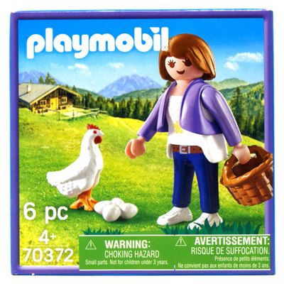 Milka Limited Edition Playmobil 2020-70372 Woman with Chicken and Eggs