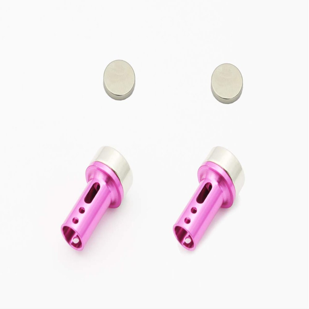 Aluminum Body Mount Cap (Magnet) 6mm Pink
