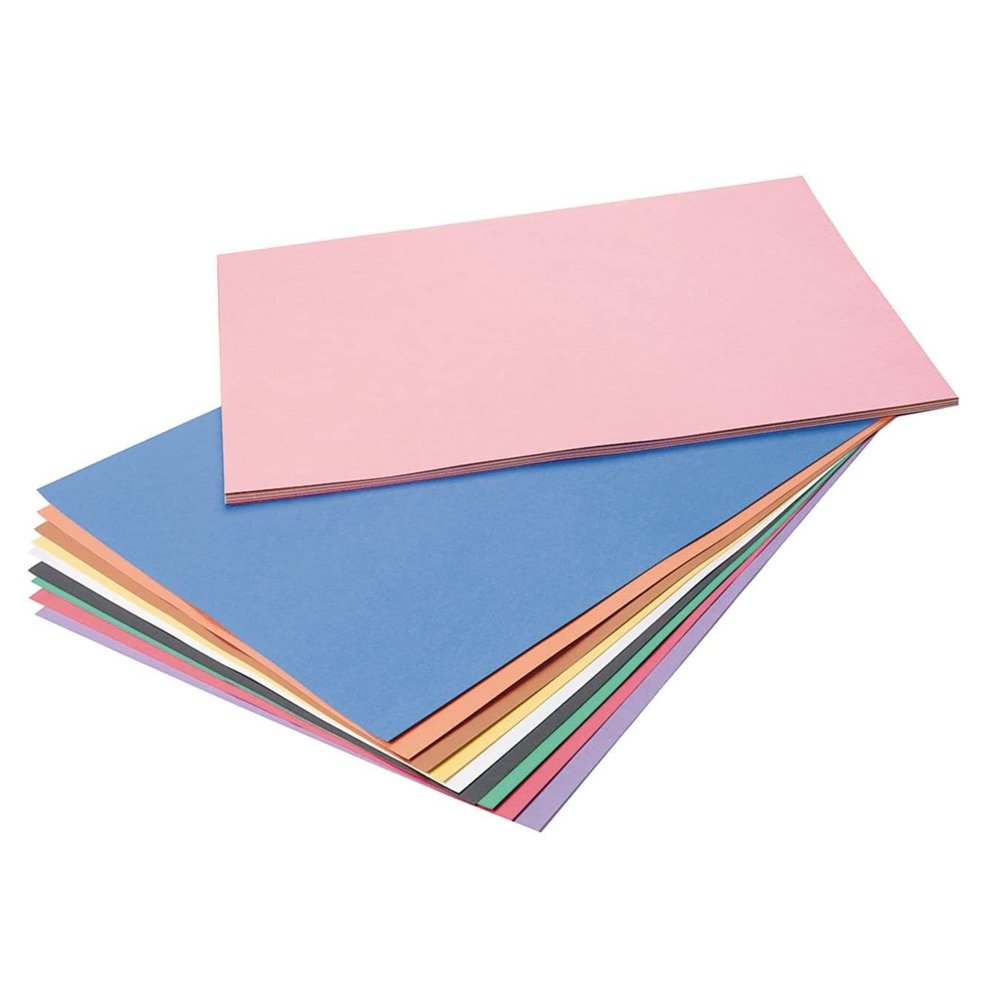 Construction Paper, 18"x24", 50Shts, 15/PK, Asst, Sold as 1 Package