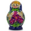 BestPysanky Set of 3 Floral on Blue Dress Dolls 3.5 Inches view 3