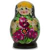 BestPysanky Set of 3 Floral on Black Dress Dolls 3.5 Inches view 3