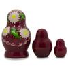 BestPysanky Set of 3 Floral on Purple Dress Dolls 3.5 Inches view 2