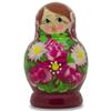 BestPysanky Set of 3 Floral on Purple Dress Dolls 3.5 Inches view 3