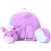 Animal Adventure | Soft Landing | Nesting Nooks | Plush Unicorn Backrest, Purple/Blue, 14" x 26" x 16" view 1