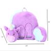 Animal Adventure | Soft Landing | Nesting Nooks | Plush Unicorn Backrest, Purple/Blue, 14" x 26" x 16" view 2