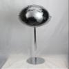 17" Diameter Black & Silver Decorative Standing Floor Globe view 1