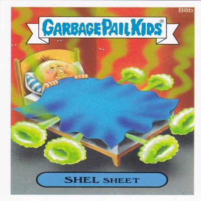 2015 Garbage Pail Kids Series 1 "Shel Sheet" B8b Bonus Sticker New Series