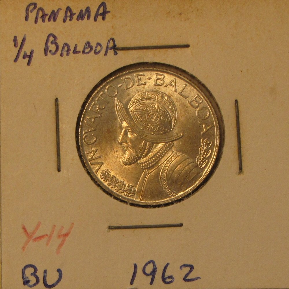 1962 Brilliant Uncirculated Panama 1/4 Balboa
