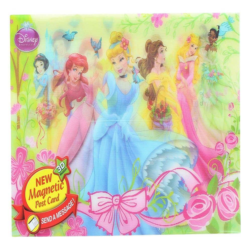 Disney Princess 3D Motion Picture Card Magnet