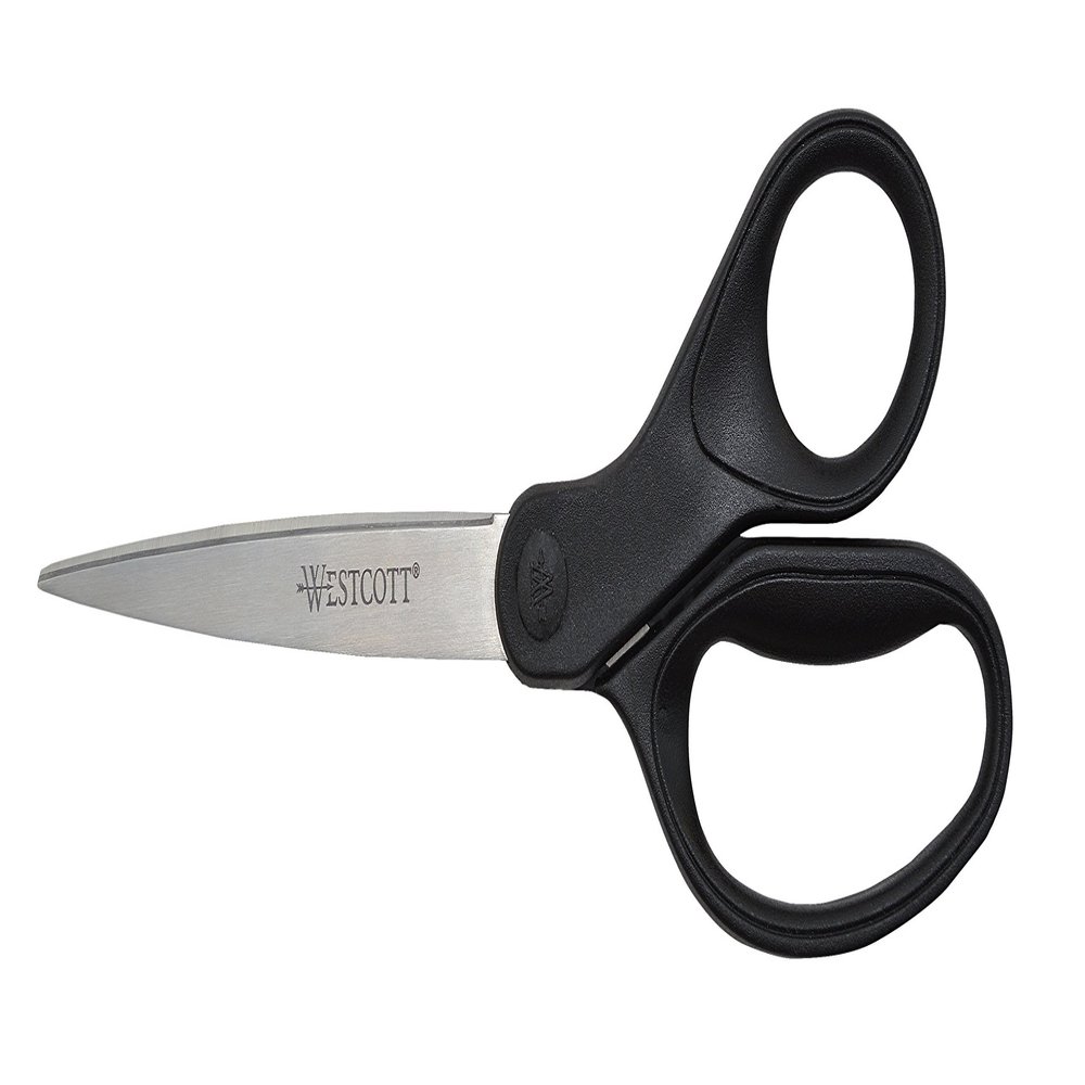 Westcott 16451 8-Inch KleenEarth Recycled Scissors For Office and Home, Black