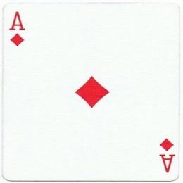Bicycle Playing Card Force Deck Blue Back (Diamonds, 9)