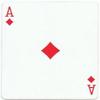 Bicycle Playing Card Force Deck Blue Back (Diamonds, 9) view 1