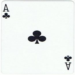 Bicycle Playing Card Force Deck Blue Back (Clubs, 10)