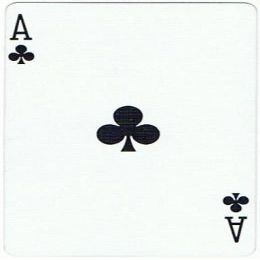 Bicycle Playing Card Force Deck Blue Back (Clubs, 5)