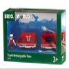 BRIO World 33746 - Travel Rechargeable Train Set | 4 Piece Wooden Toy Train Set for Toddlers | Includes USB Charging Cable | Compatible with All BRIO Sets view 2