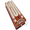 Continuous Cribbage Board Bloodwood/Maple and Side Pull Drawers - 4 Tracks with Place to Mark Won Games - House of Cribbage view 2