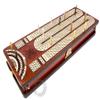 Continuous Cribbage Board Bloodwood/Maple and Side Pull Drawers - 4 Tracks with Place to Mark Won Games - House of Cribbage view 3