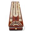 Continuous Cribbage Board Bloodwood/Maple and Side Pull Drawers - 4 Tracks with Place to Mark Won Games - House of Cribbage view 4