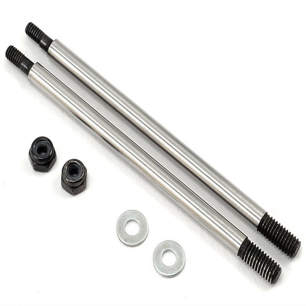 JQRacing White Edition Long Rear Shock Shafts (2)