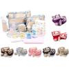 Banner Bonnie 7 Pieces Mommy Bag Set Diaper Tote Bag with 2 Bags Insert Organizer Changing Nursing Pad Light Blue view 2
