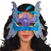 amscan Costume Accessory Alluring Butterfly Feather Mask, Multicolor view 1