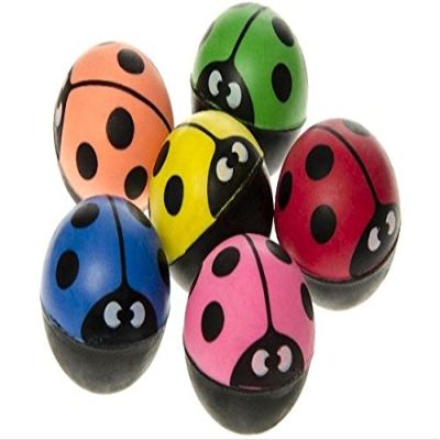 Bouncy rubber dopsball ladybird approx. 1.38 inches (35mm=1 1/3"), 1 out of different colours (1piece)