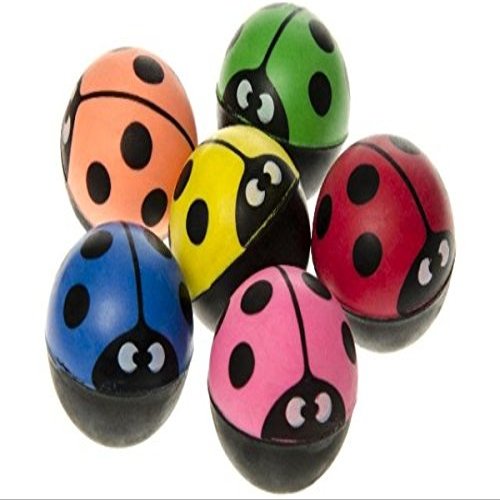 Bouncy rubber dopsball ladybird approx. 1.38 inches (35mm=1 1/3"), 1 out of different colours (1piece)