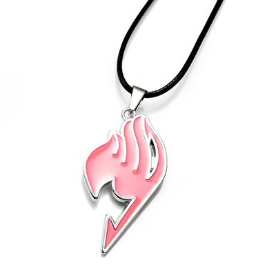 Hot Sell New Anime Fairy Tail Magic Association's Symbol 4 Colors Alloy Necklace Pendent U Pick (Pink)