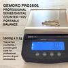 GemOro Platinum PRO1601 | Durable Precise Jewelers Countertop Portable Scale | Digital Precision Tool with Expert Professional Reading & Accuracy 1600g x 0.1g Readability (9751) view 2
