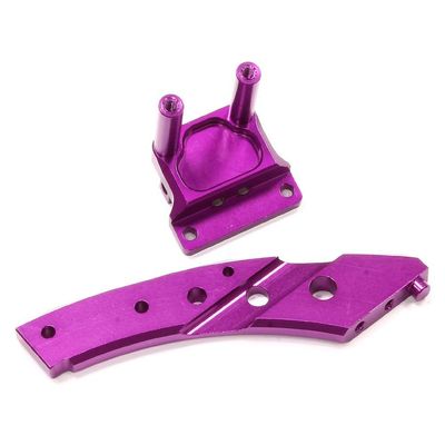 Integy Purple Billet Machined Rear Anti-Bending Plate for HPI Ken Block WR8 Flux
