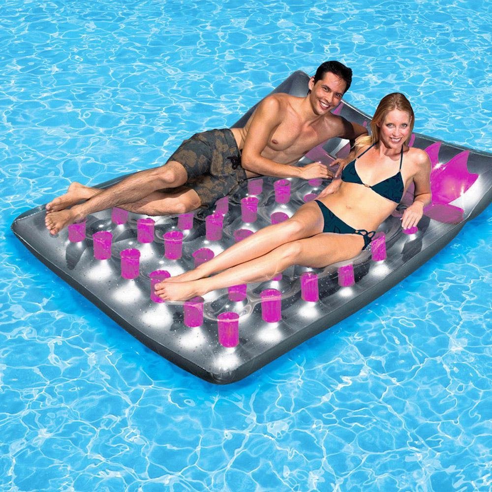 Double French Pocket Pool Mat Color: Pink