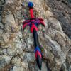 Formidable Toys 32 Inch Foam Sword  Riven Arc Red, Blue and Black  Customizable Toy Sword for Kids and Adults  Durable Polyurethane Foam for Play Fighting view 3