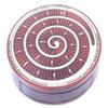 House of Cribbage - Cribbage Board Spiral Design Round Shape 4 Tracks Maple/Bloodwood with Place for Skunks, Corners & Won Games view 4