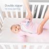 Magic Sleepsuit Baby Merlin's Cotton Baby Swaddle Transition Product - Soft and Cozy Design, Double Zipper for Easy Diaper Changes, Promotes Safe Sleep, 3-6 Months - Blue - Small 12-18lbs view 4