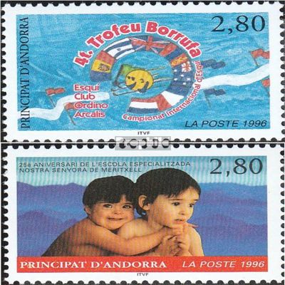 Andorra - French Post 488,490 (Complete.Issue.) unmounted Mint/Never hinged ** MNH 1996 skimeisterschaft, Sonderschule (Stamps for Collectors)
