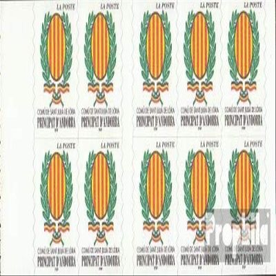 Andorra - French Post MH0-11 (Complete.Issue.) unmounted Mint/Never hinged ** MNH 2001 Clear Brands: Crest (Stamps for Collectors) Flags/Coats of Arms/Maps