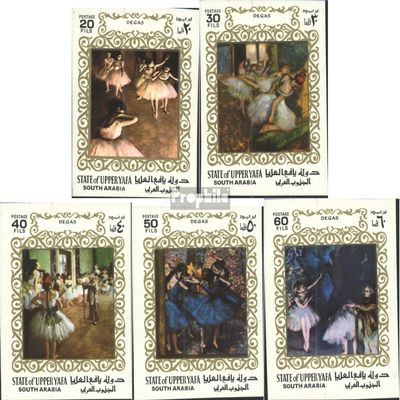 Aden - Upper Yafa 56B-60B (Complete.Issue.) ungezhnte Stamps unmounted Mint/Never hinged ** MNH 1967 Paintings - Ballet Scenes (Stamps for Collectors) Painting