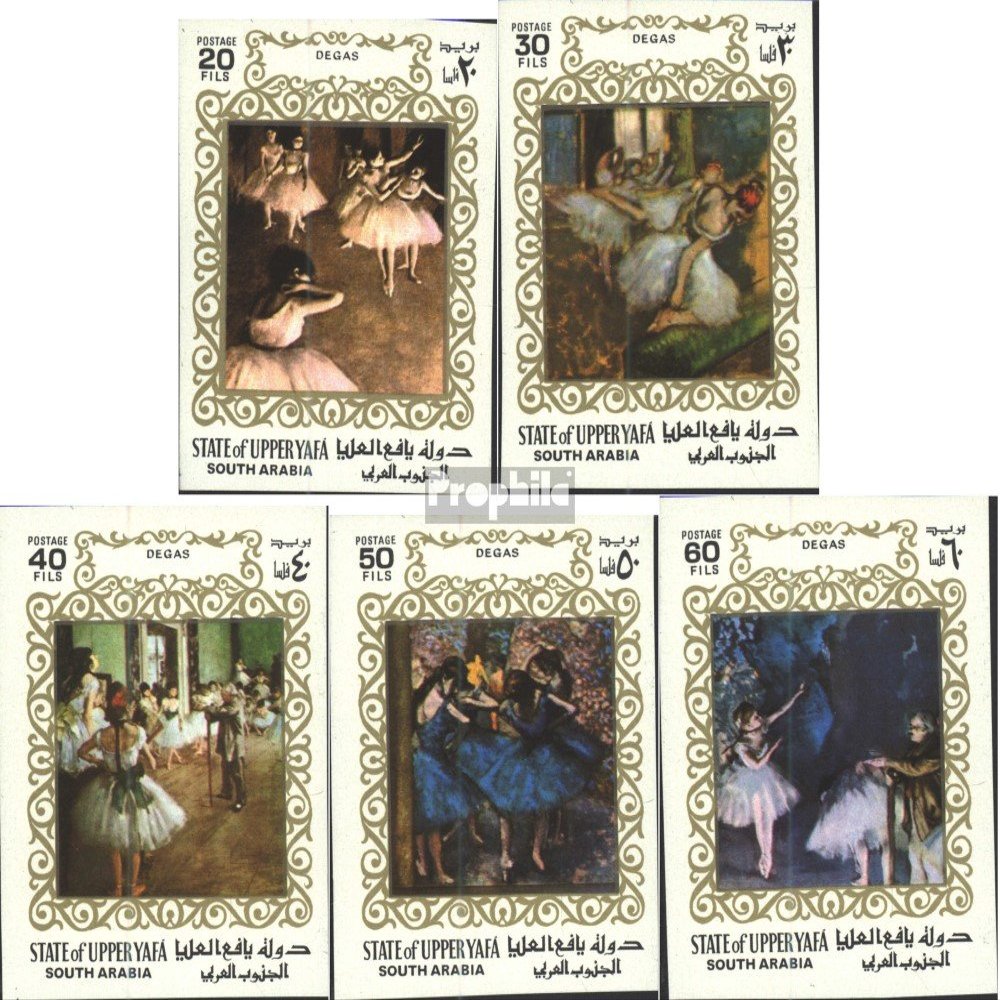 Aden - Upper Yafa 56B-60B (Complete.Issue.) ungezhnte Stamps unmounted Mint/Never hinged ** MNH 1967 Paintings - Ballet Scenes (Stamps for Collectors) Painting