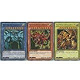 YuGiOh Legendary Collection Ultra Rare God Card Set of 3 Egyptian God Cards Slifer, Obelisk Ra (LIMITED EDITION) ULTRA RARE Version
