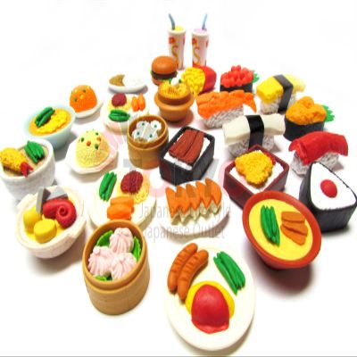 20 of Assorted IWAKO Japanese Puzzle Eraser - Restaurant Food Collection (20 will be randomly selected from images)