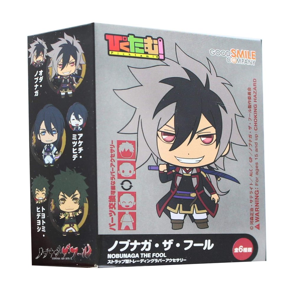 Animewild Nobunaga The Fool Picktam! Rubber Trading Strap (1 Random Blind Box)
