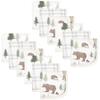 Hudson Baby Unisex Baby Cotton Muslin Washcloths, Forest Animals, One Size view 1