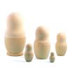 BestPysanky Set of 5 Unfinished Wooden Nesting Dolls DIY Craft Blanks for Painting 5.75 Inches view 2