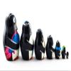 Matryoshka Russian Nesting Doll Babushka Beautiful Family Penguins Set 7 Pieces Pcs Hand Painted Handmade Souvenir Gift Handicraft - Russian Dolls view 2