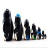 Matryoshka Russian Nesting Doll Babushka Beautiful Family Penguins Set 7 Pieces Pcs Hand Painted Handmade Souvenir Gift Handicraft - Russian Dolls view 4